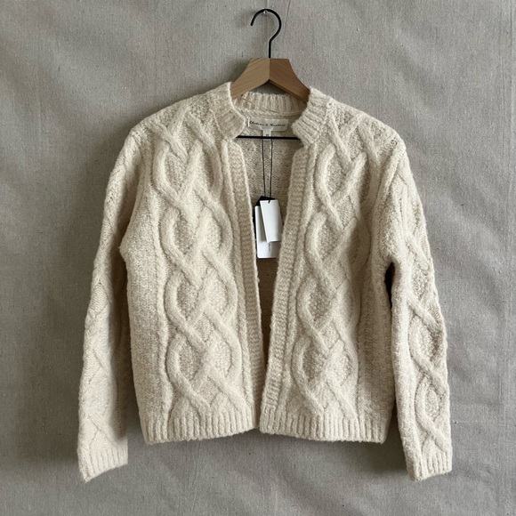 Chelsea & Theodore Sweaters - Cable Knit Cardigan